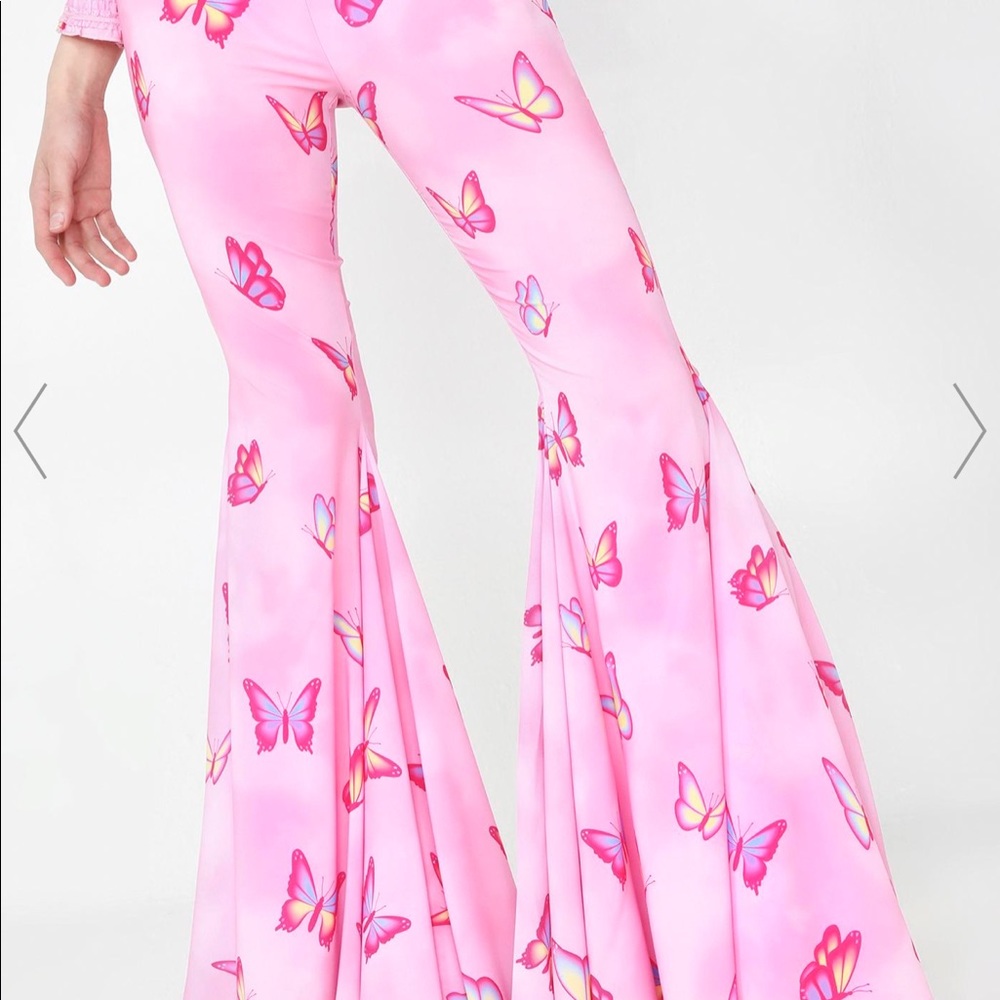 dollskill pixie butterfly bell bottoms